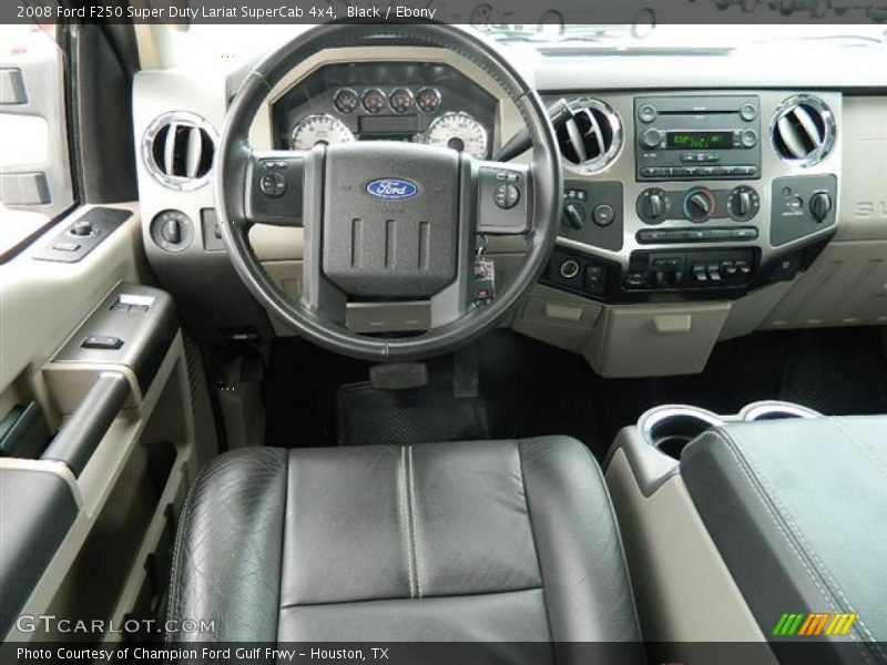 Black / Ebony 2008 Ford F250 Super Duty Lariat SuperCab 4x4
