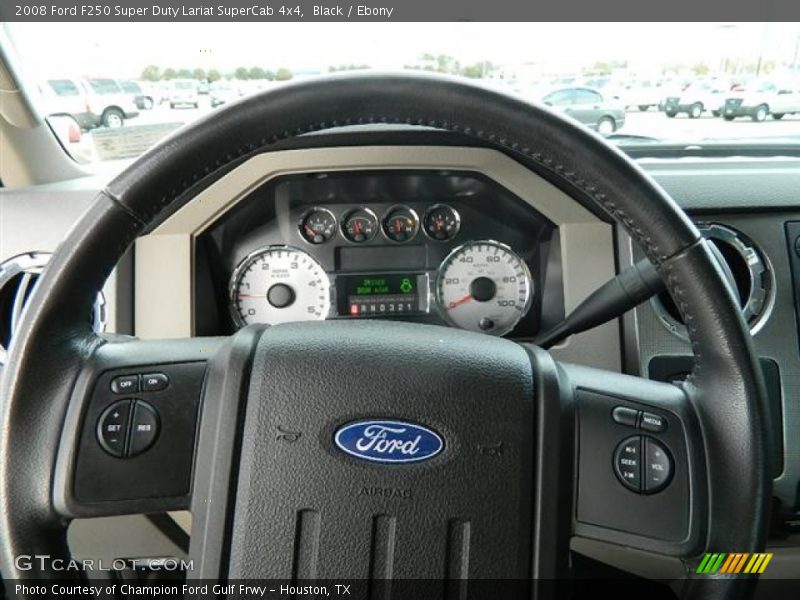 Black / Ebony 2008 Ford F250 Super Duty Lariat SuperCab 4x4