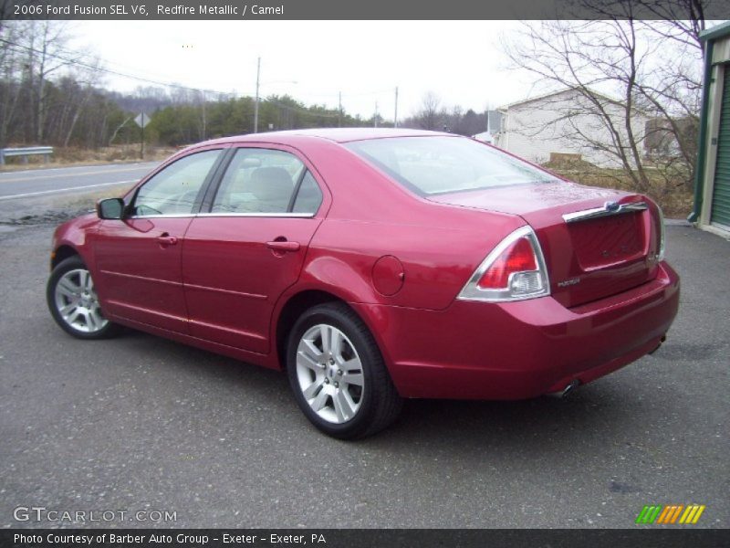 Redfire Metallic / Camel 2006 Ford Fusion SEL V6