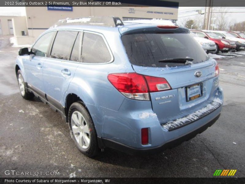Sky Blue Metallic / Off Black 2012 Subaru Outback 2.5i Premium