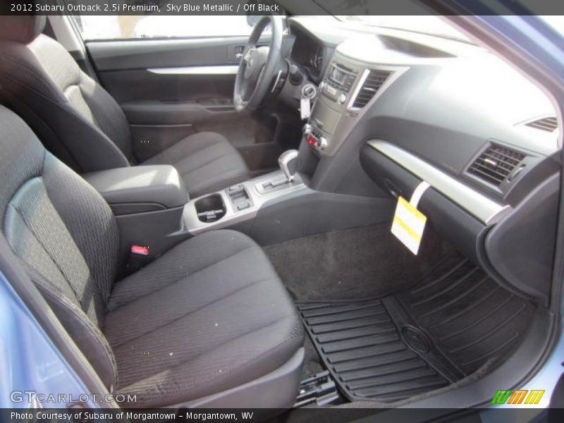 Sky Blue Metallic / Off Black 2012 Subaru Outback 2.5i Premium