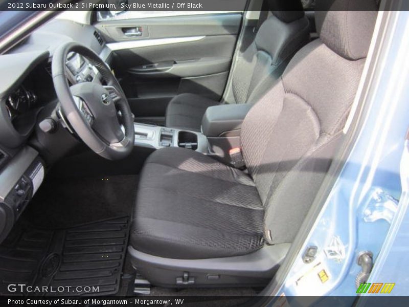Sky Blue Metallic / Off Black 2012 Subaru Outback 2.5i Premium