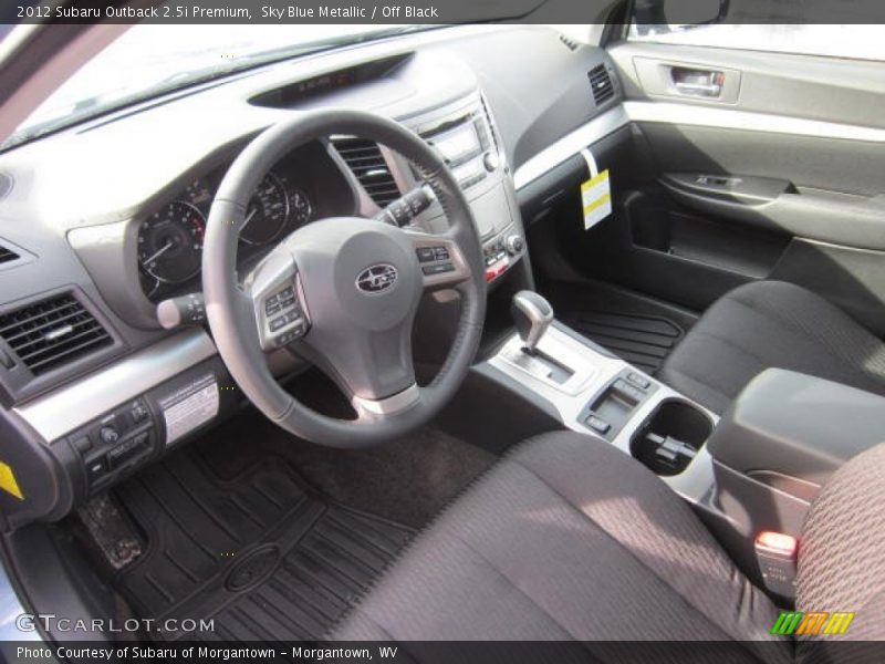 Sky Blue Metallic / Off Black 2012 Subaru Outback 2.5i Premium