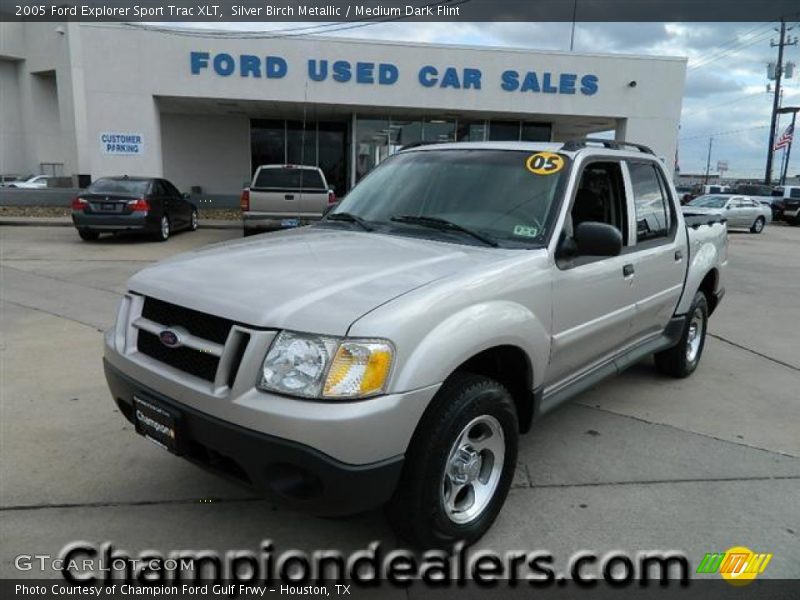 Silver Birch Metallic / Medium Dark Flint 2005 Ford Explorer Sport Trac XLT