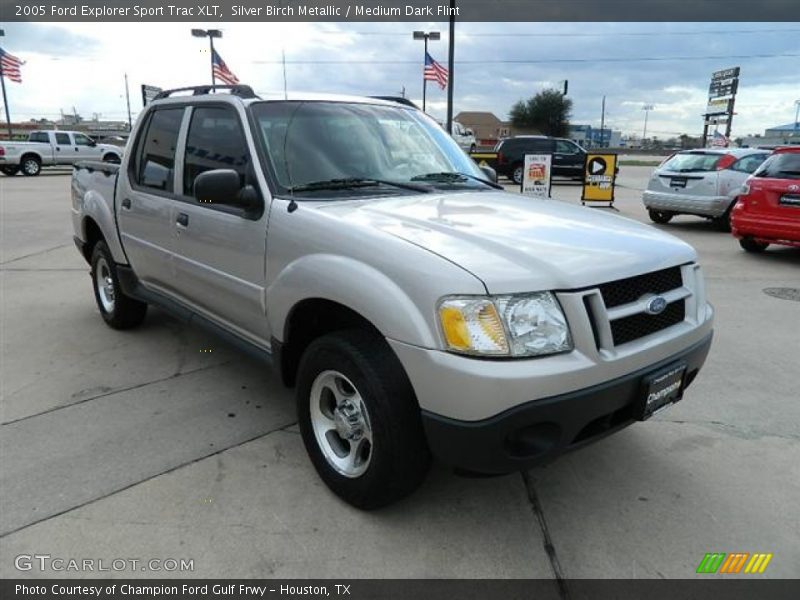 Silver Birch Metallic / Medium Dark Flint 2005 Ford Explorer Sport Trac XLT