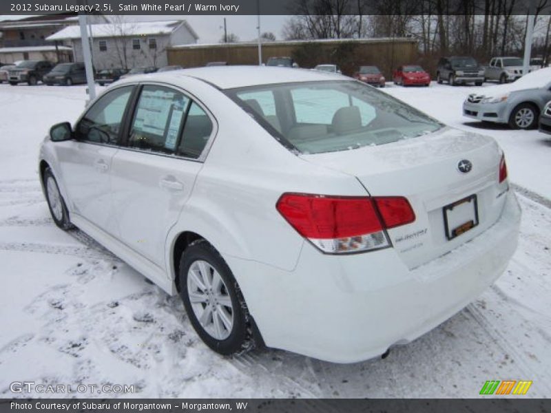 Satin White Pearl / Warm Ivory 2012 Subaru Legacy 2.5i