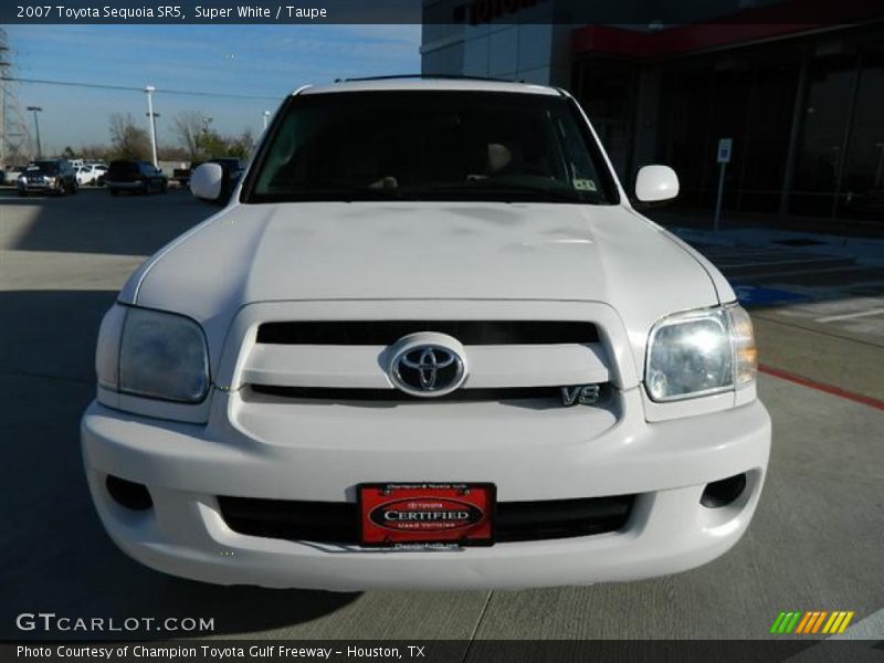 Super White / Taupe 2007 Toyota Sequoia SR5