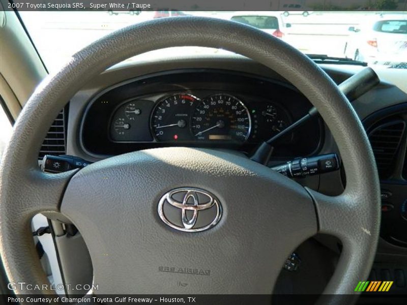 Super White / Taupe 2007 Toyota Sequoia SR5