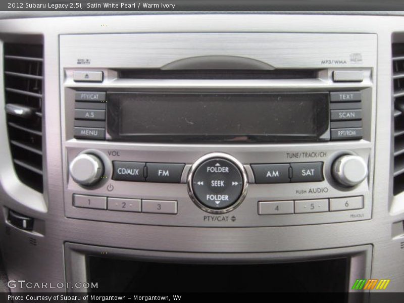 Audio System of 2012 Legacy 2.5i