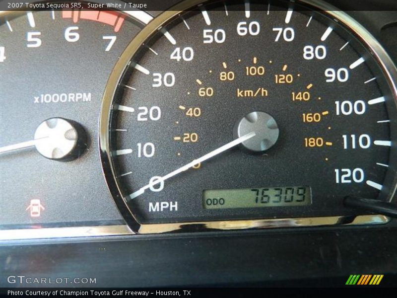 Super White / Taupe 2007 Toyota Sequoia SR5