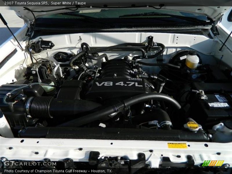 Super White / Taupe 2007 Toyota Sequoia SR5