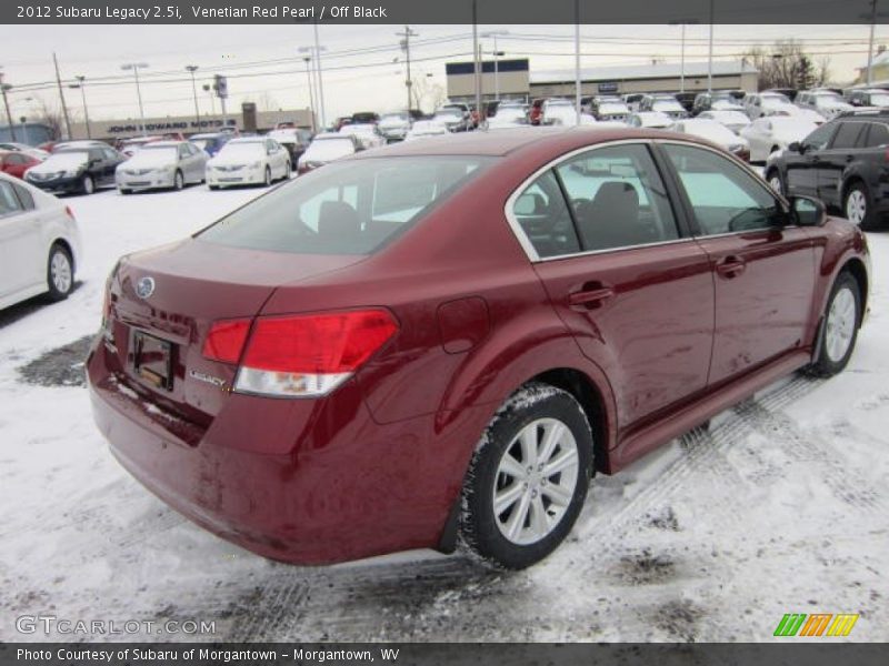 Venetian Red Pearl / Off Black 2012 Subaru Legacy 2.5i