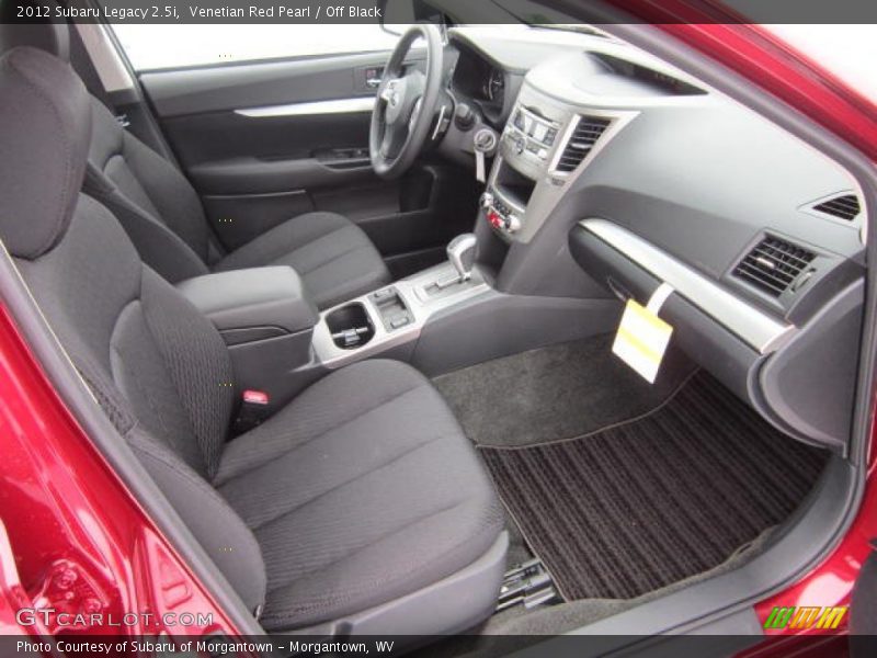  2012 Legacy 2.5i Off Black Interior