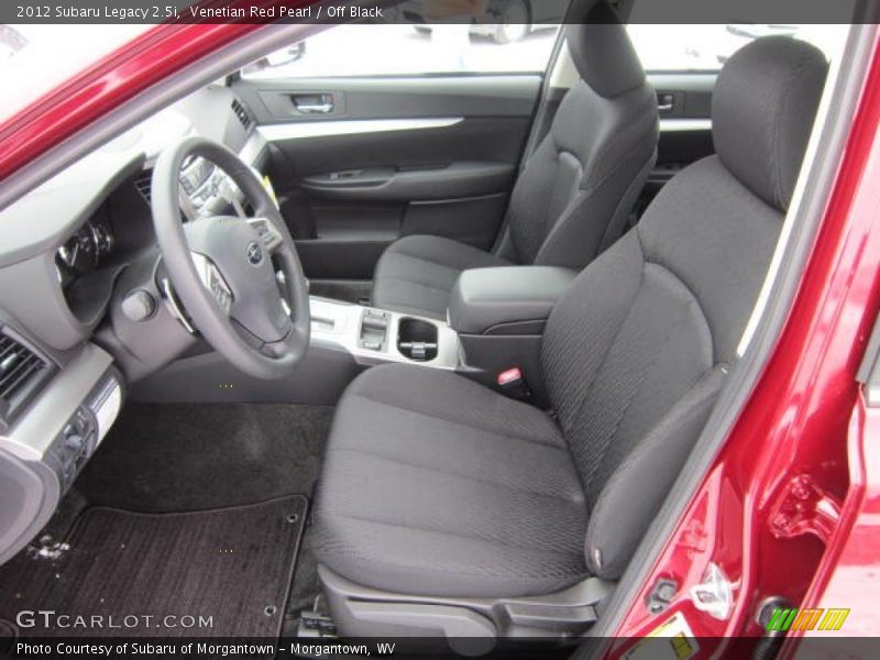  2012 Legacy 2.5i Off Black Interior