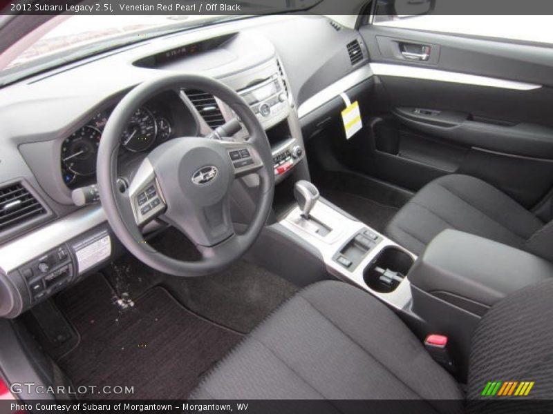  2012 Legacy 2.5i Off Black Interior