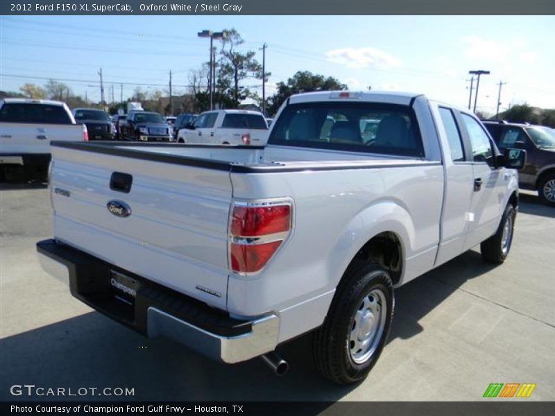 Oxford White / Steel Gray 2012 Ford F150 XL SuperCab