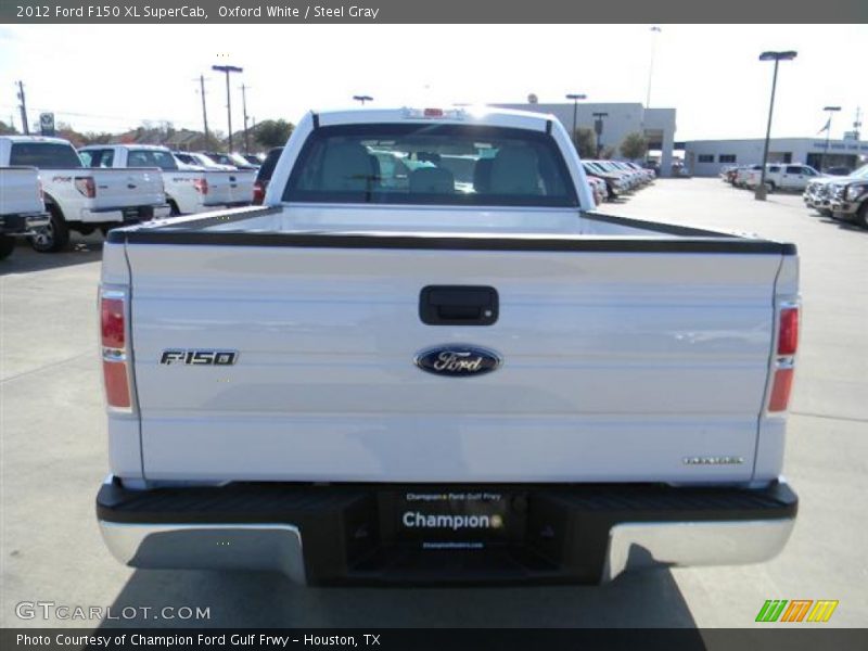 Oxford White / Steel Gray 2012 Ford F150 XL SuperCab