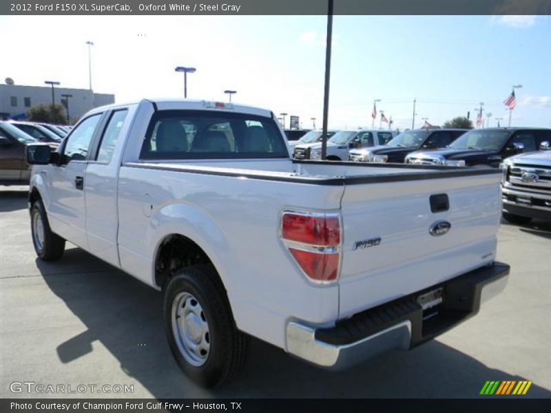 Oxford White / Steel Gray 2012 Ford F150 XL SuperCab