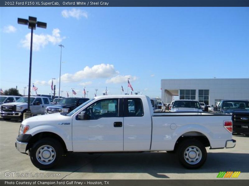 Oxford White / Steel Gray 2012 Ford F150 XL SuperCab