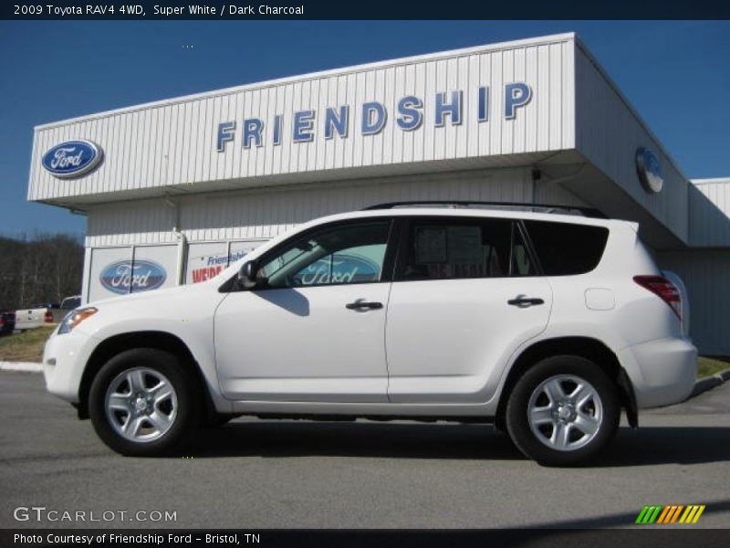 Super White / Dark Charcoal 2009 Toyota RAV4 4WD