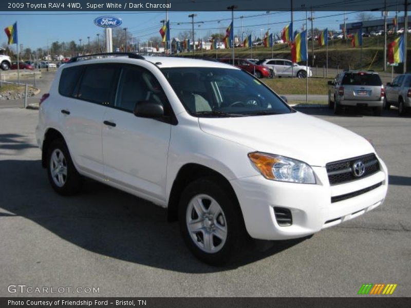 Super White / Dark Charcoal 2009 Toyota RAV4 4WD
