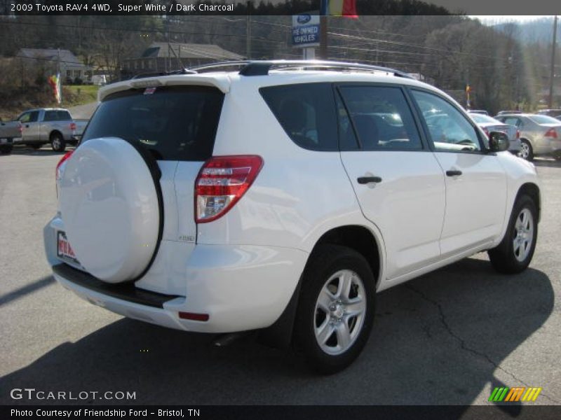 Super White / Dark Charcoal 2009 Toyota RAV4 4WD