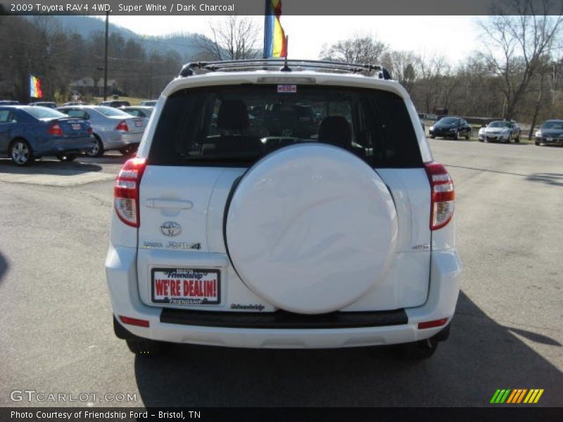 Super White / Dark Charcoal 2009 Toyota RAV4 4WD