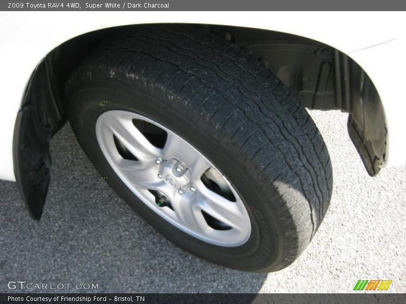 Super White / Dark Charcoal 2009 Toyota RAV4 4WD
