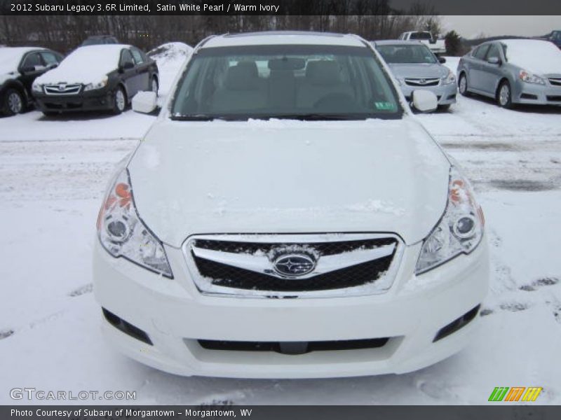 Satin White Pearl / Warm Ivory 2012 Subaru Legacy 3.6R Limited