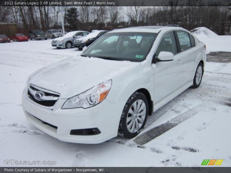 Satin White Pearl / Warm Ivory 2012 Subaru Legacy 3.6R Limited