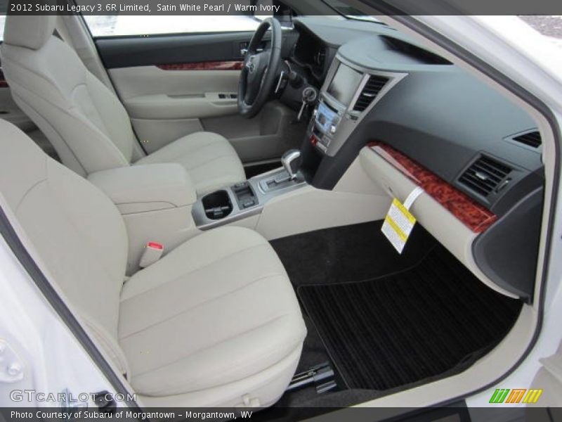 Satin White Pearl / Warm Ivory 2012 Subaru Legacy 3.6R Limited