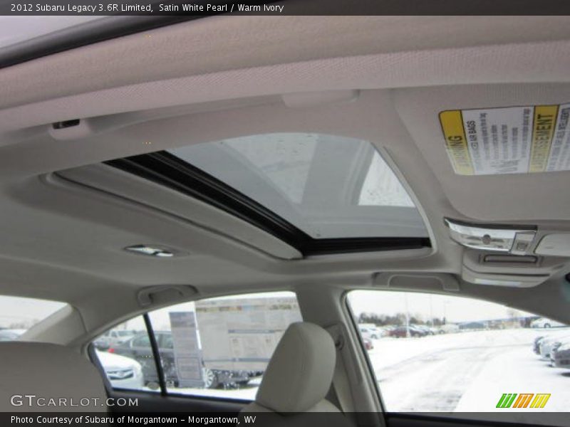 Satin White Pearl / Warm Ivory 2012 Subaru Legacy 3.6R Limited
