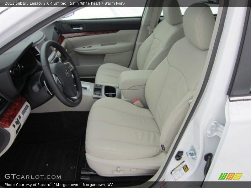 Satin White Pearl / Warm Ivory 2012 Subaru Legacy 3.6R Limited