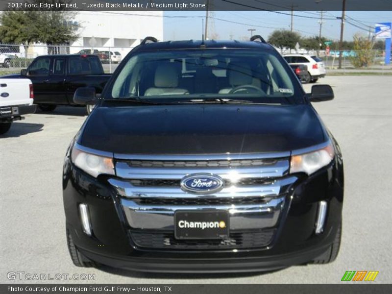 Tuxedo Black Metallic / Medium Light Stone 2012 Ford Edge Limited