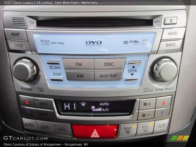Audio System of 2012 Legacy 3.6R Limited