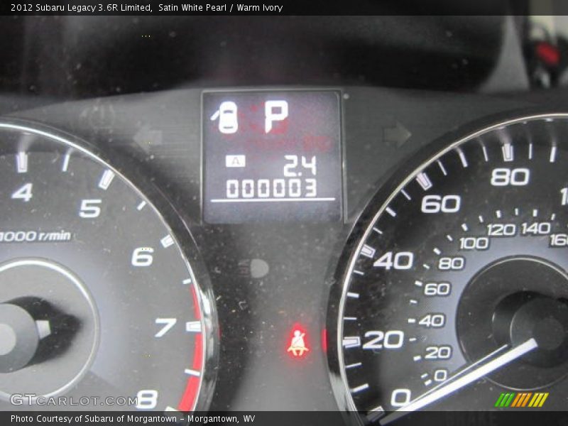 Satin White Pearl / Warm Ivory 2012 Subaru Legacy 3.6R Limited