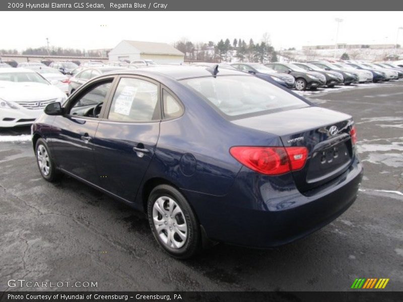 Regatta Blue / Gray 2009 Hyundai Elantra GLS Sedan