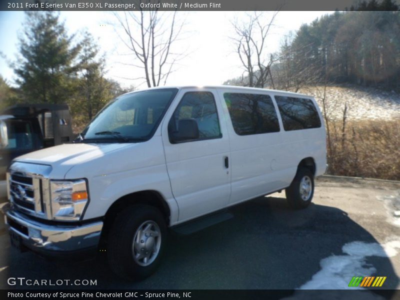 Oxford White / Medium Flint 2011 Ford E Series Van E350 XL Passenger