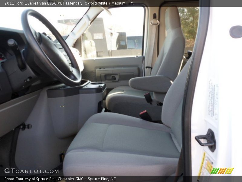 Oxford White / Medium Flint 2011 Ford E Series Van E350 XL Passenger