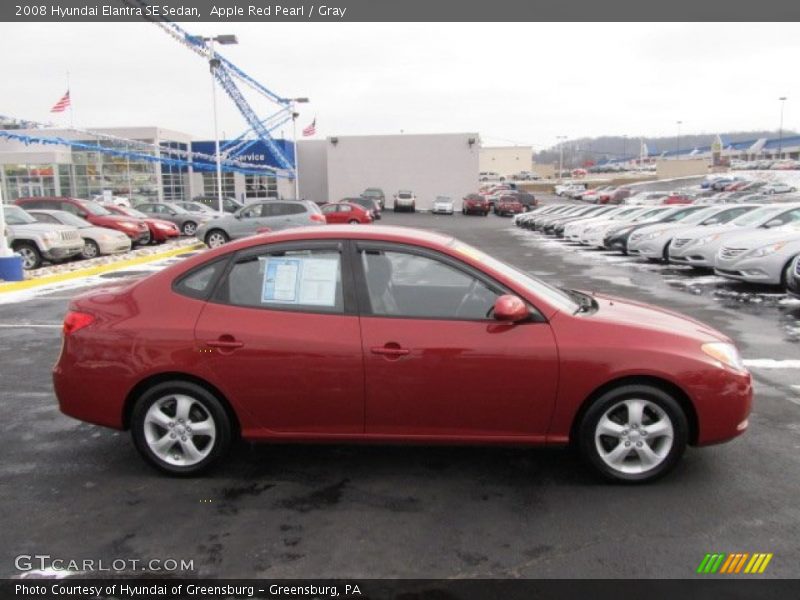 Apple Red Pearl / Gray 2008 Hyundai Elantra SE Sedan