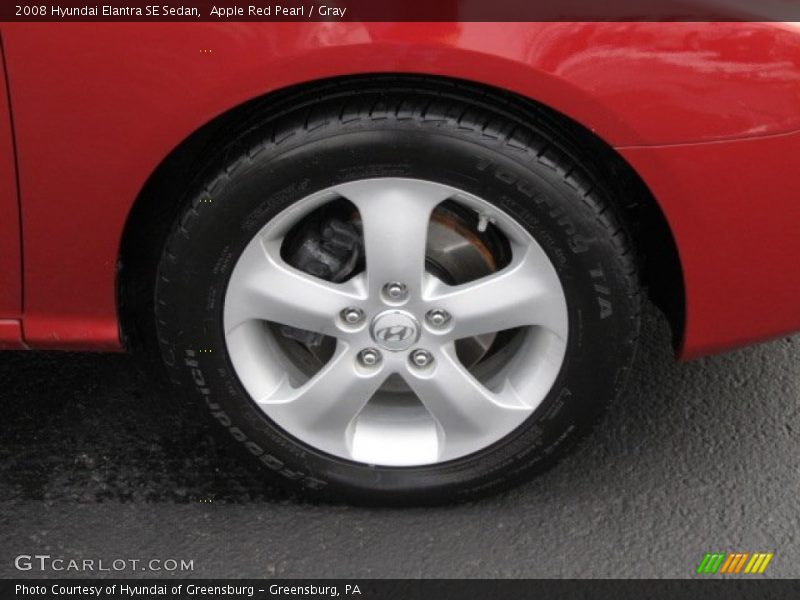 Apple Red Pearl / Gray 2008 Hyundai Elantra SE Sedan