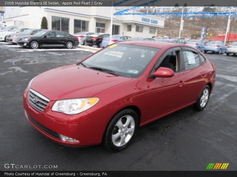Apple Red Pearl / Gray 2008 Hyundai Elantra SE Sedan