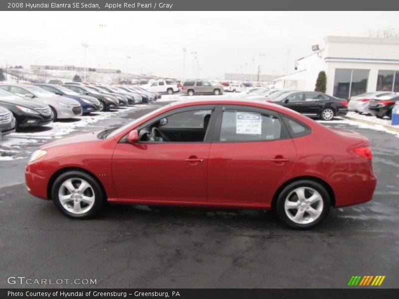 Apple Red Pearl / Gray 2008 Hyundai Elantra SE Sedan