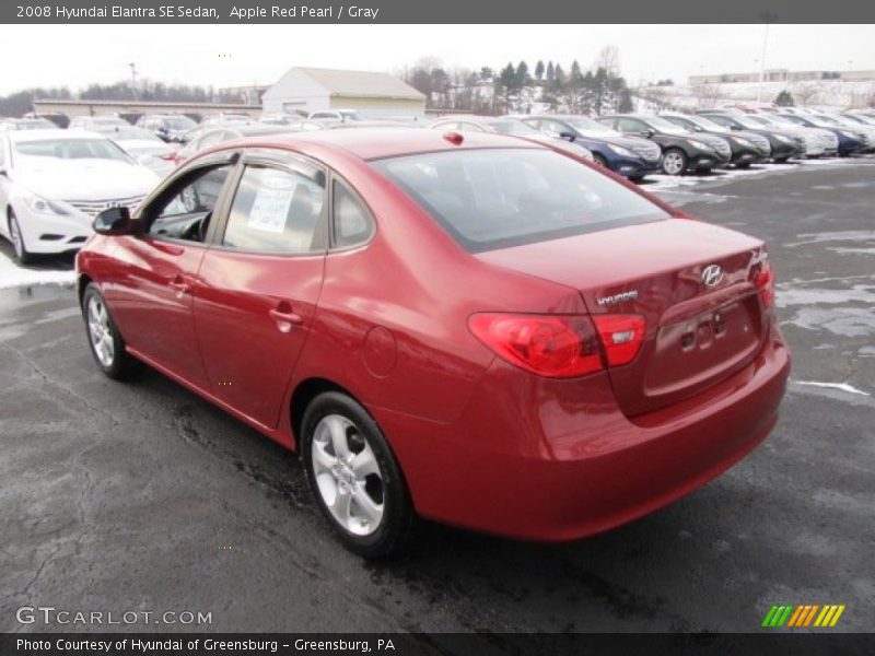Apple Red Pearl / Gray 2008 Hyundai Elantra SE Sedan