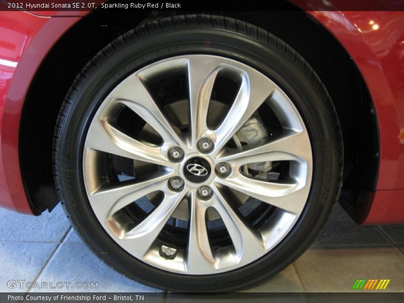 Sparkling Ruby Red / Black 2012 Hyundai Sonata SE 2.0T