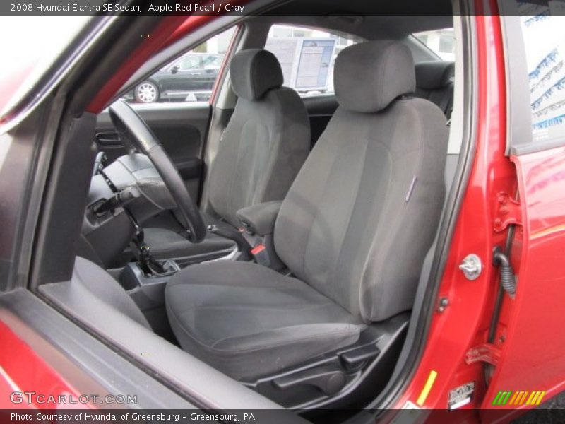 Apple Red Pearl / Gray 2008 Hyundai Elantra SE Sedan