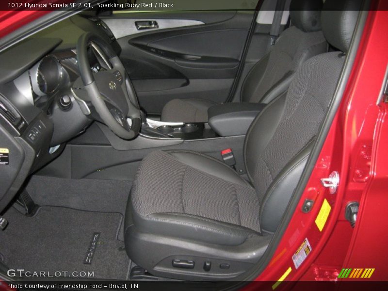 Sparkling Ruby Red / Black 2012 Hyundai Sonata SE 2.0T