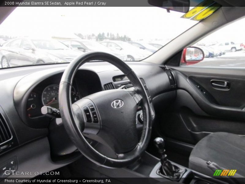 Apple Red Pearl / Gray 2008 Hyundai Elantra SE Sedan