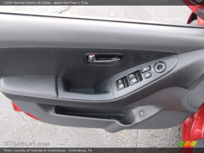Apple Red Pearl / Gray 2008 Hyundai Elantra SE Sedan
