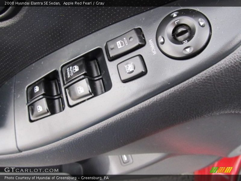 Apple Red Pearl / Gray 2008 Hyundai Elantra SE Sedan